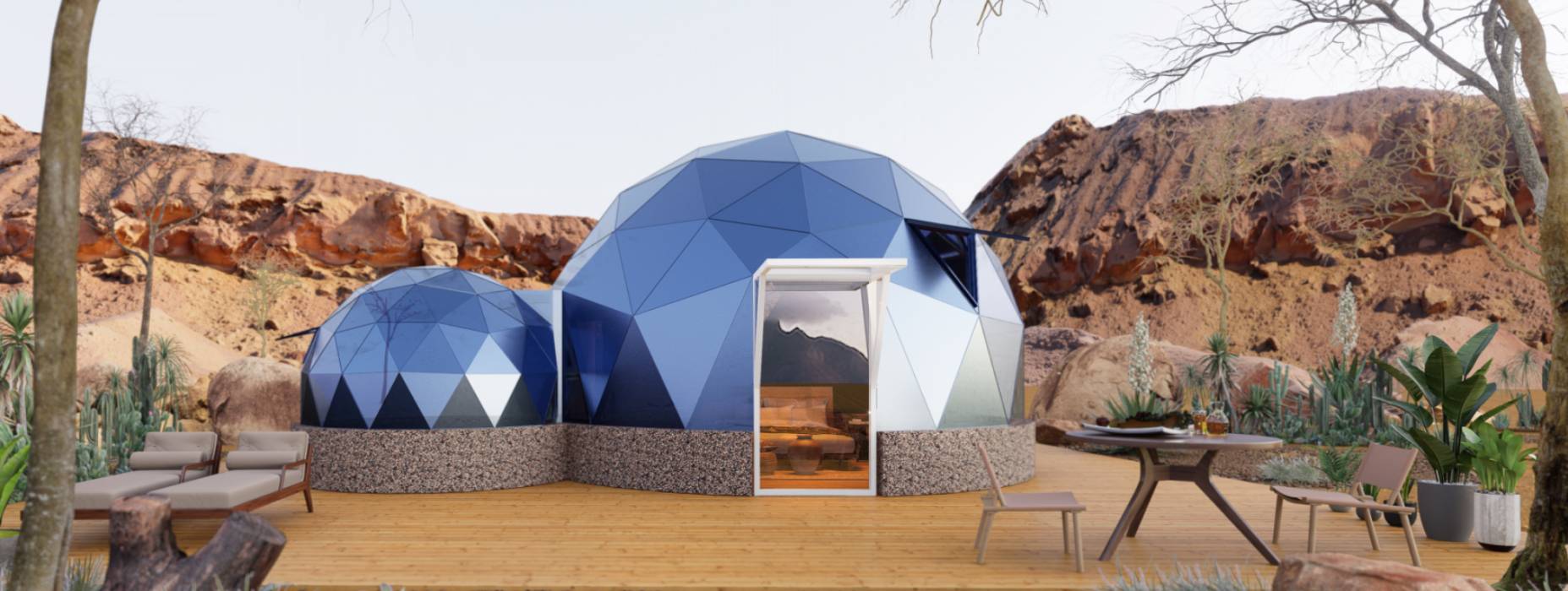 句容市球形智能光伏玻璃星空房